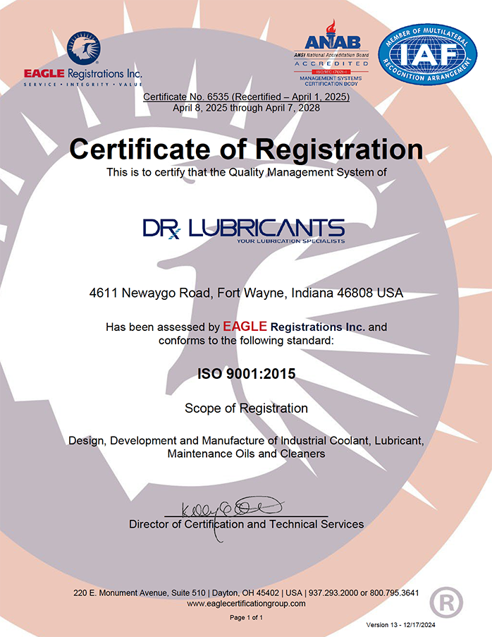 ISO 9001 Certification